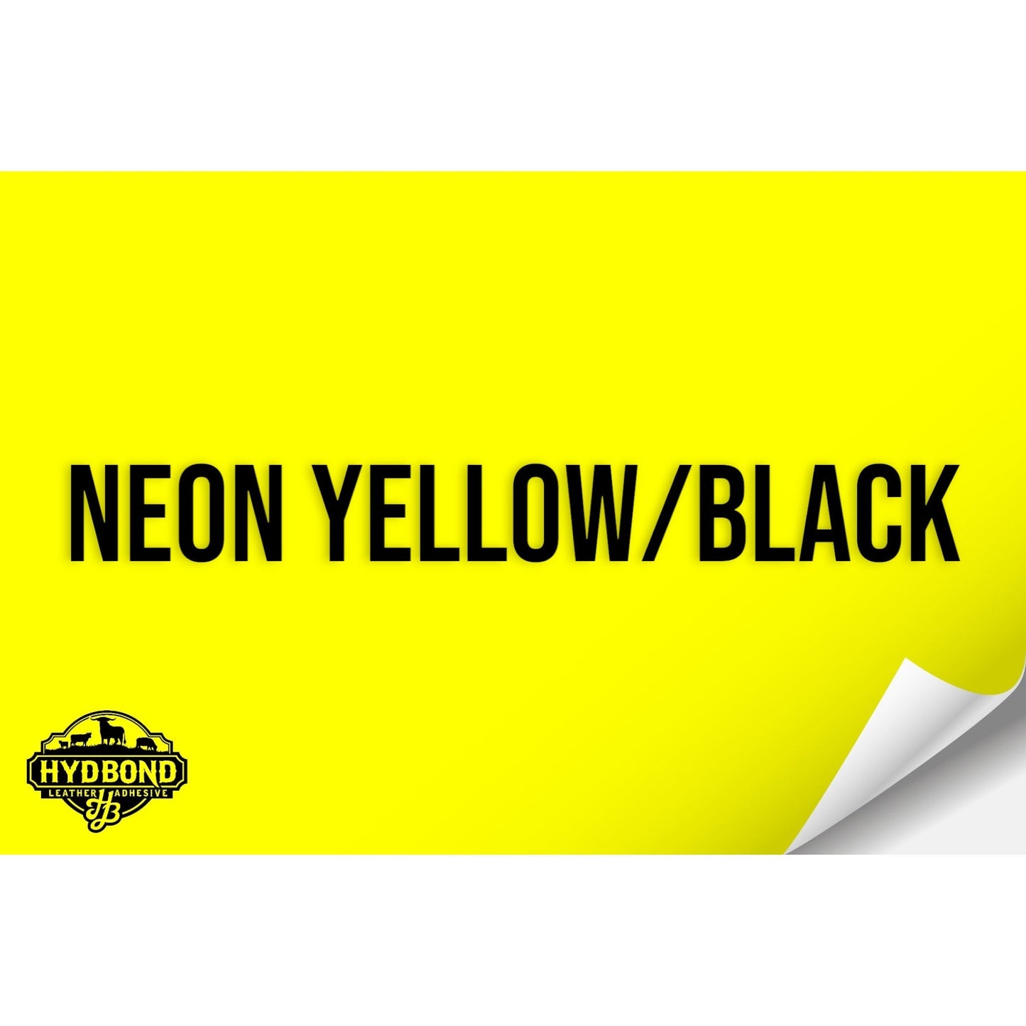 NEON YELLOW/BLACK HYDBOND LEATHERETTE SHEET (12"x24") ULTRAHYD®