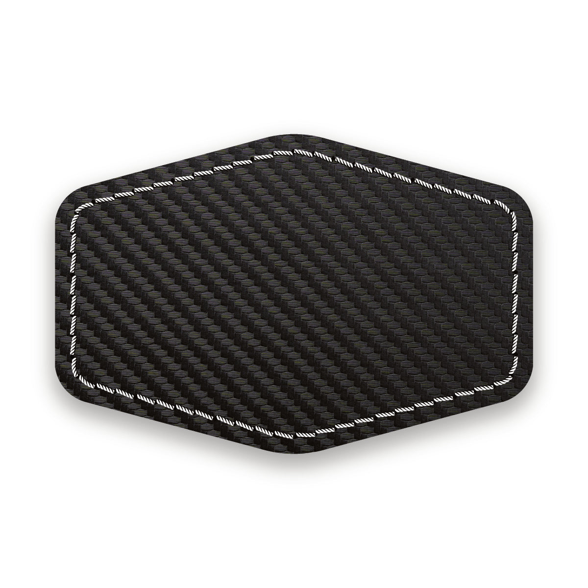 CARBON FIBER BLACK/WHITE-HYDBOND UVSTAK™ BLANK PATCHES WITH ADHESIVE
