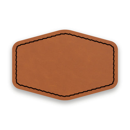 SADDLEHYD RAWHIDE/BLACK-HYDBOND UVSTAK™ BLANK PATCHES WITH ADHESIVE