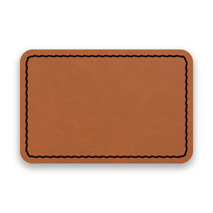 SADDLEHYD RAWHIDE/BLACK-HYDBOND UVSTAK™ BLANK PATCHES WITH ADHESIVE
