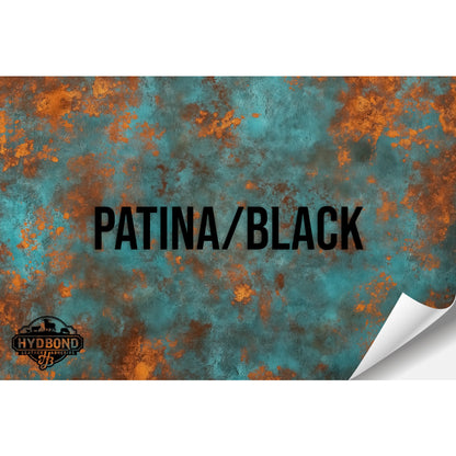 PATINA/BLACK HYDBOND LEATHERETTE SHEET (12"x24") COLORFAUX UV™ ULTRAHYD™