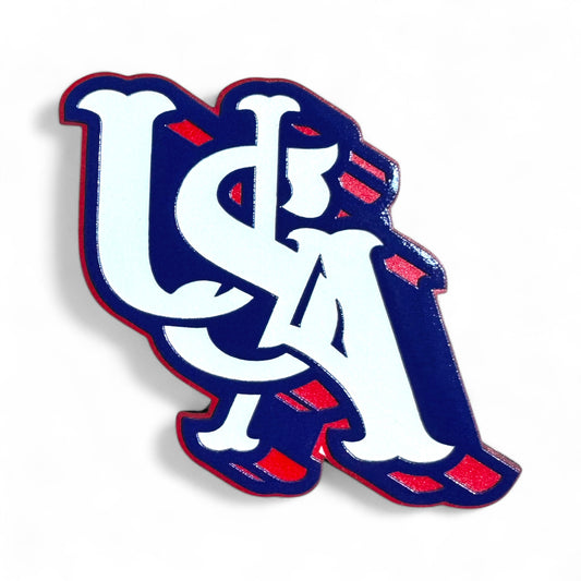 UV3D USA PATCH WITH ADHESIVE-PRESS READY PATCH-2.5" x 2.75"