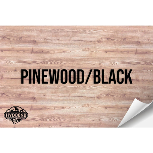 PINEWOOD/BLACK WITH ADHESIVE HYDBOND LEATHERETTE SHEET (12"x24") COLORFAUX UV™ ULTRAHYD™