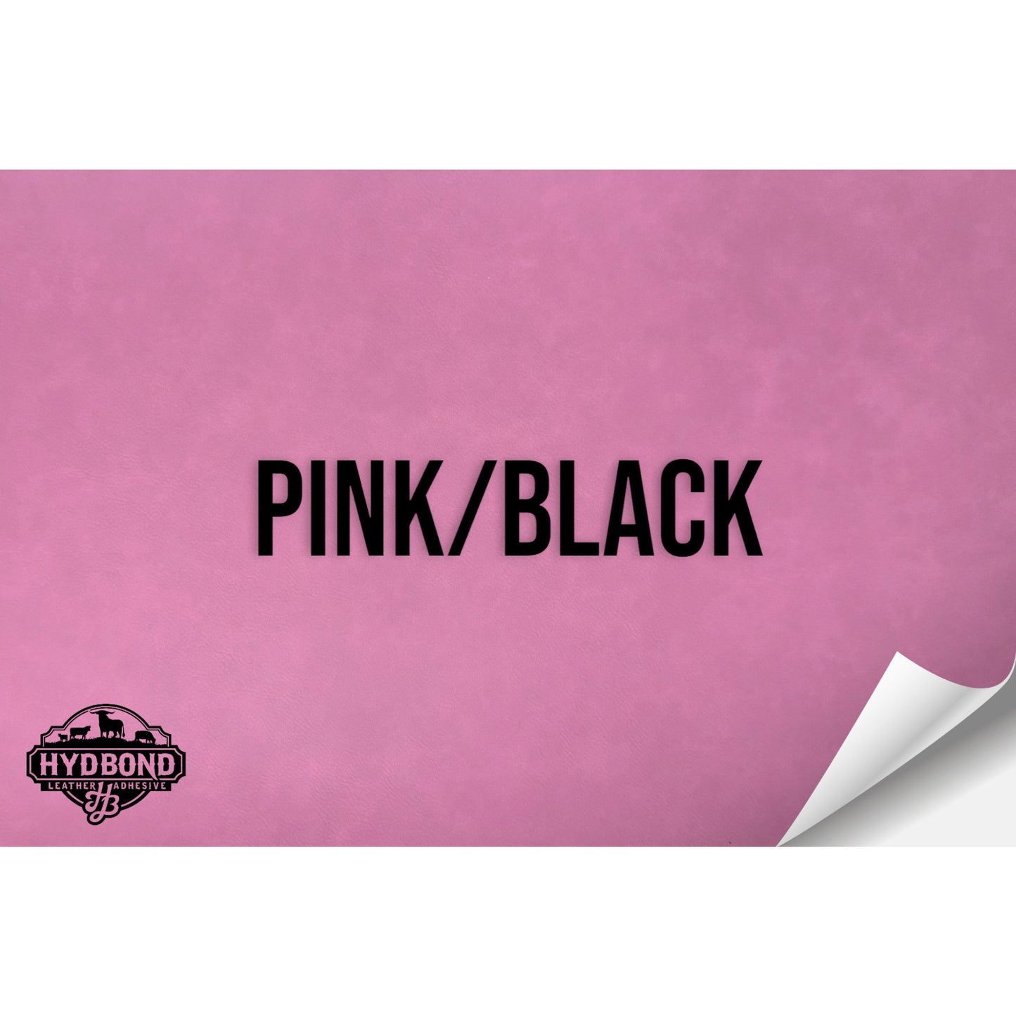 PINK/BLACK WITH ADHESIVE HYDBOND LEATHERETTE SHEET (12"x24") STANDARD
