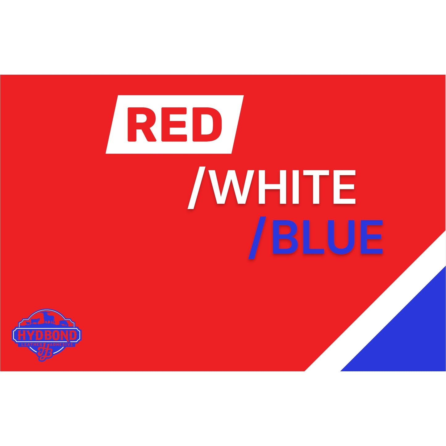 HYDBOND RED/WHITE/BLUE TRI-TEC ACRYLIC PANEL WITH ADHESIVE® (12"x24"x1/16")
