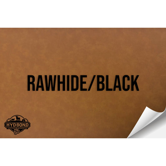 RAWHIDE/BLACK HYDBOND LEATHERETTE SHEET (12"x24")