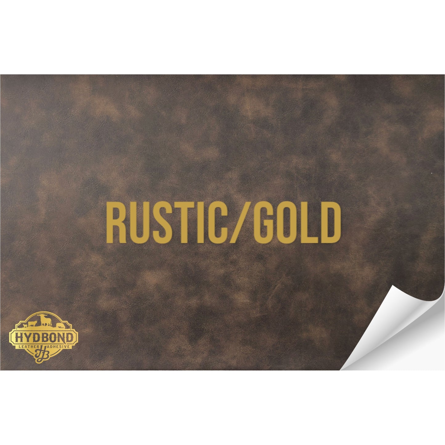 RUSTIC/GOLD WITH ADHESIVE HYDBOND LEATHERETTE SHEET (12"x24") STANDARD