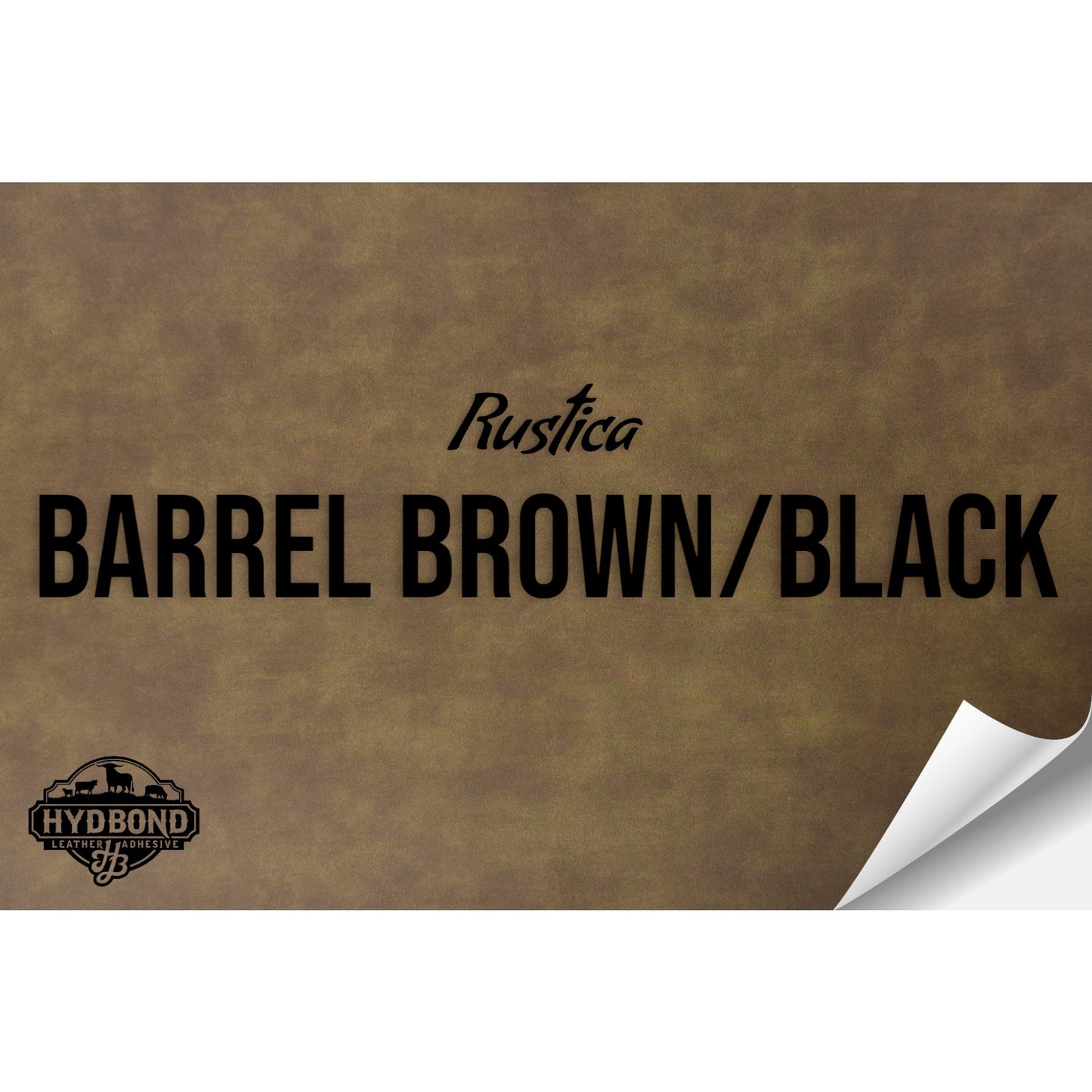 RUSTICA BARREL BROWN/BLACK HYDBOND LEATHERETTE SHEET (12"x24") ULTRAHYD®