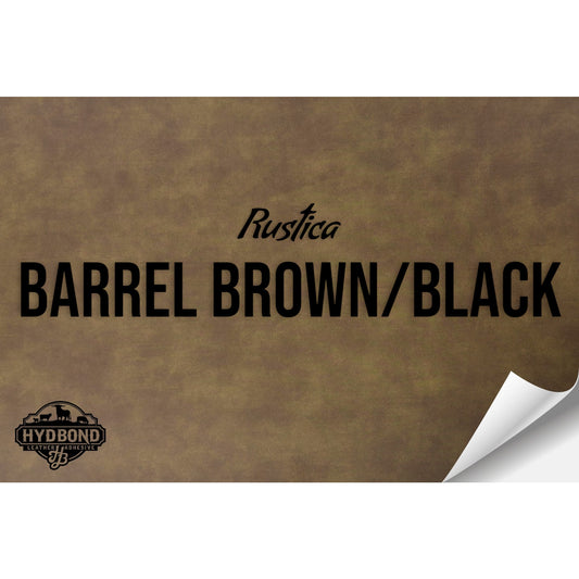 RUSTICA BARREL BROWN/BLACK HYDBOND LEATHERETTE SHEET (12"x24") ULTRAHYD®