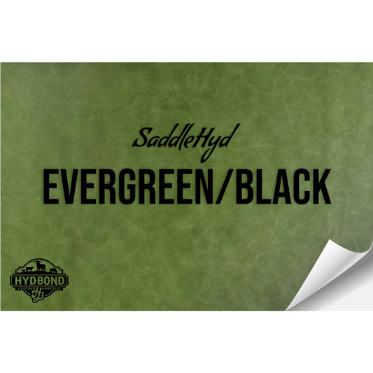SADDLEHYD EVERGREEN/BLACK HYDBOND LEATHERETTE SHEET (12"x24") ULTRAHYD®