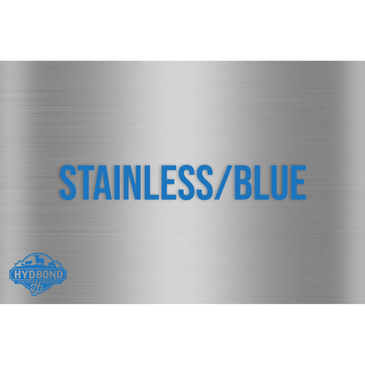 HYDBOND 12"x24"x1/16" STAINLESS / BLUE DUAL-TEC ACRYLIC PANEL