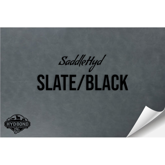 SADDLEHYD SLATE/BLACK HYDBOND LEATHERETTE SHEET (12"x24")