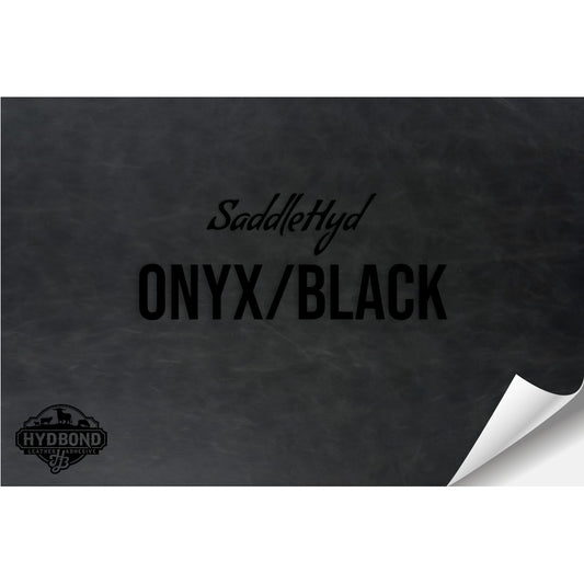 SADDLEHYD ONYX/BLACK HYDBOND LEATHERETTE SHEET (12"x24") ULTRAHYD®