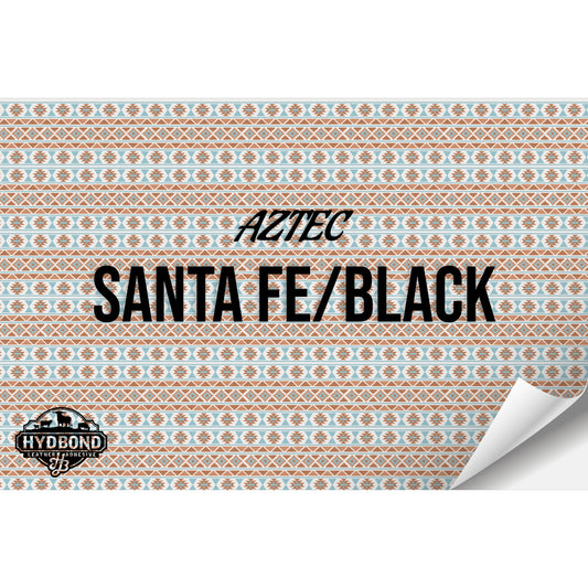 SANTA FE/BLACK AZTEC HYDBOND LEATHERETTE SHEET (12"x24") ULTRAHYD®