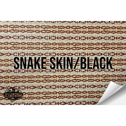 SNAKESKIN/BLACK HYDBOND LEATHERETTE SHEET (12"x24") ULTRAHYD®