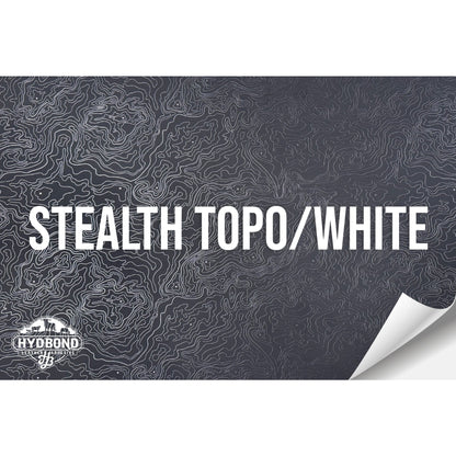 STEALTH TOPO BLACK/WHITE HYDBOND LEATHERETTE SHEET (12"x24") COLORFAUX UV™ ULTRAHYD™