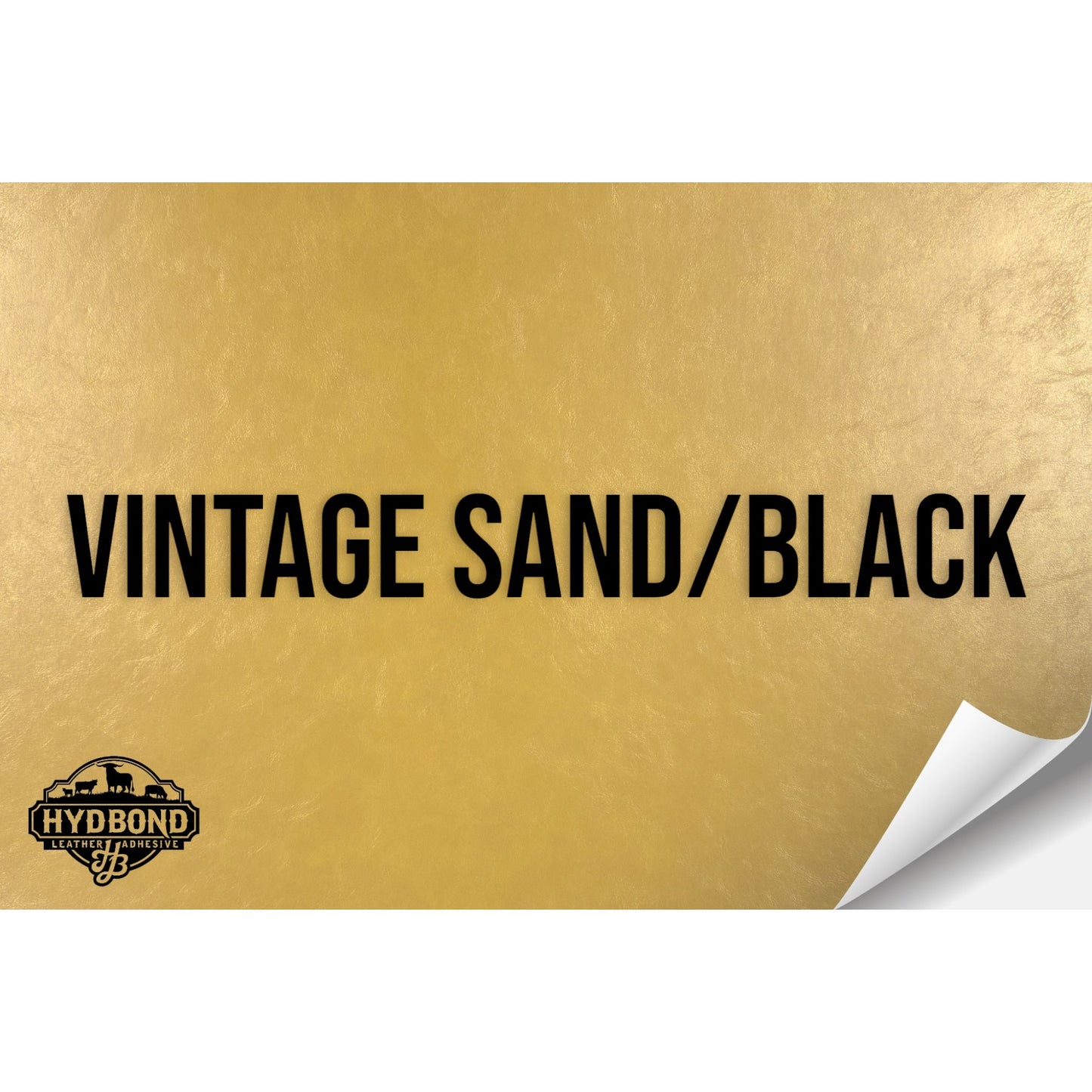 VINTAGE SAND/BLACK HYDBOND LEATHERETTE SHEET (12"x24") ULTRAHYD®