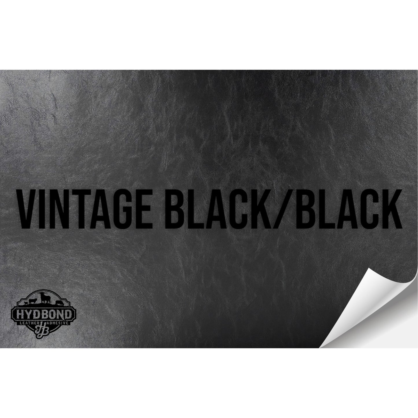 VINTAGE BLACK/BLACK HYDBOND LEATHERETTE SHEET (12"x24") ULTRAHYD®