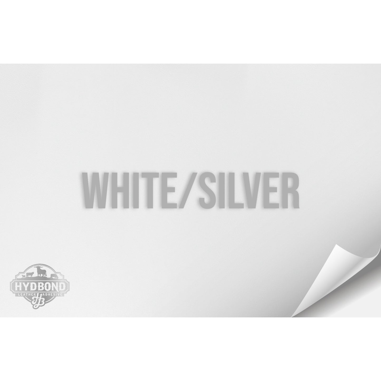 WHITE/SILVER HYDBOND LEATHERETTE SHEET (12"x24") ULTRAHYD®