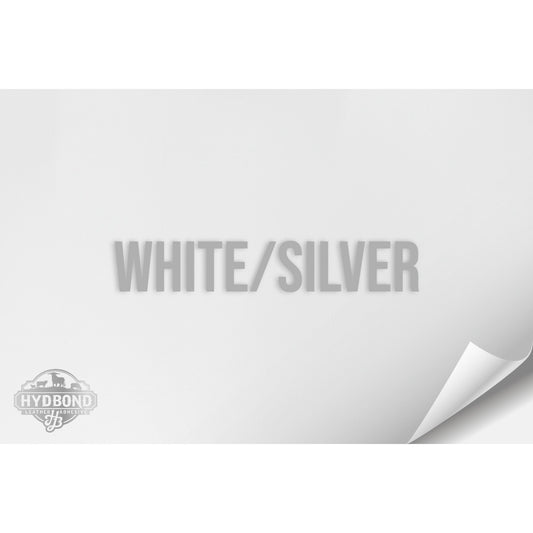 WHITE/SILVER HYDBOND LEATHERETTE SHEET (12"x24") ULTRAHYD®