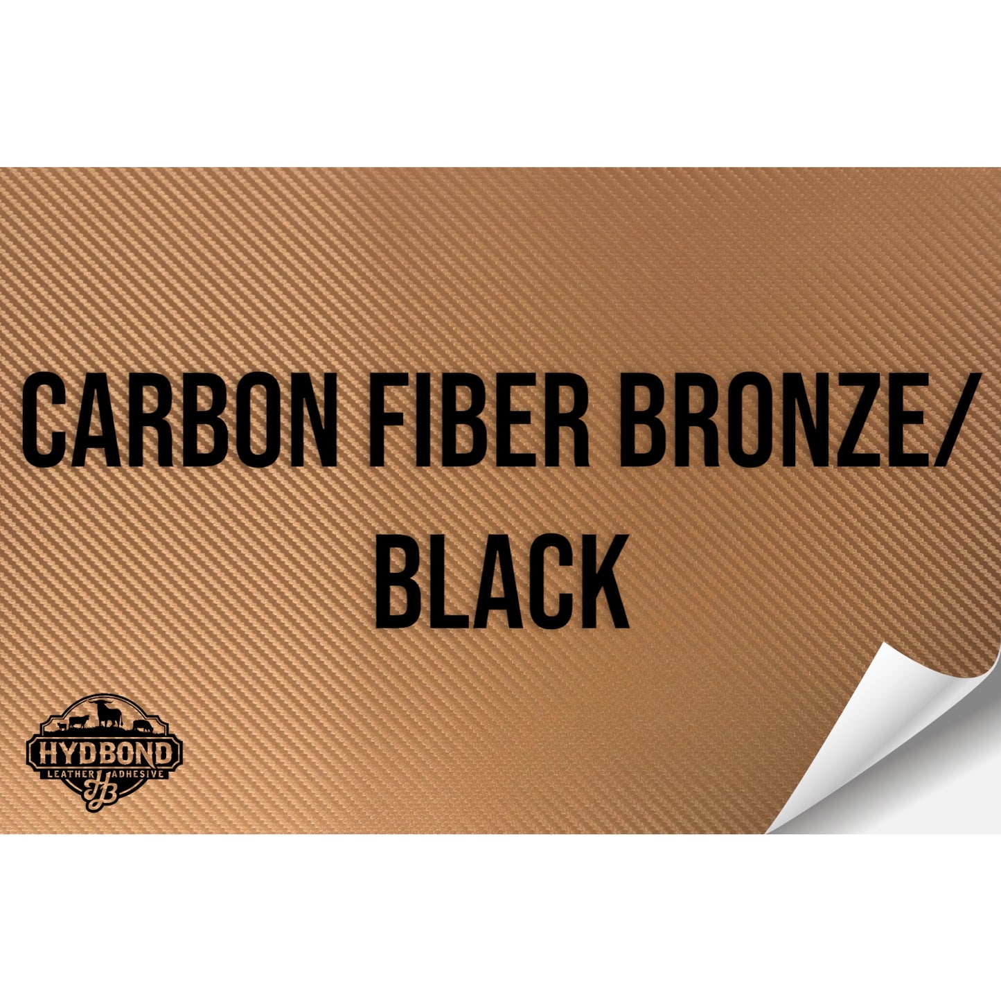 CARBON FIBER BRONZE/BLACK HYDBOND LEATHERETTE SHEET (12"x24") ULTRAHYD®