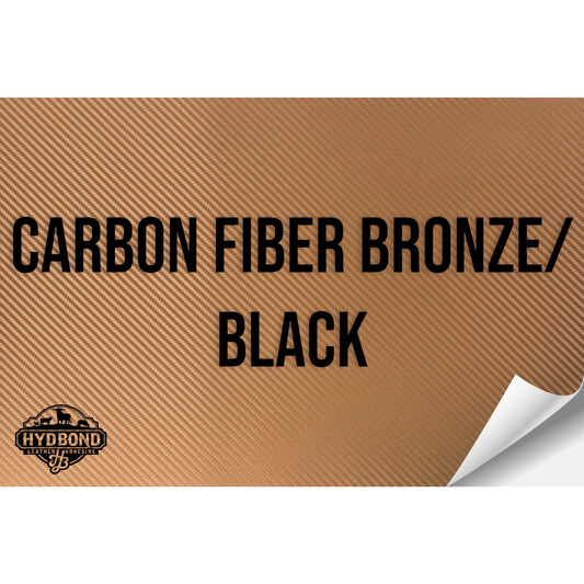 CARBON FIBER BRONZE/BLACK HYDBOND LEATHERETTE SHEET (12"x24") ULTRAHYD®