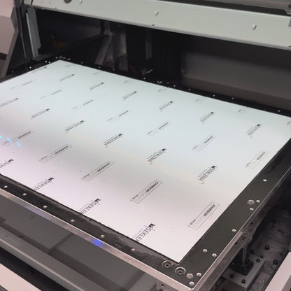 SADDLEHYD SUPER WHITE/BLACK HYDBOND LEATHERETTE SHEET (12"x24") ULTRAHYD®